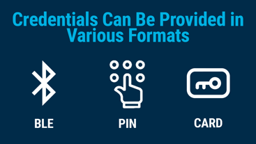 Credentials that can be used on a electronic lock.